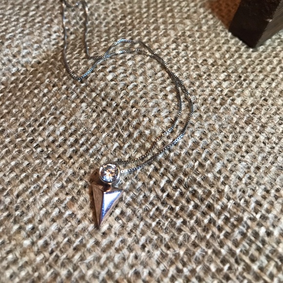 Tocara Emie Sterling Silver, DiAmi and Rose Plated Gold necklace - Picture 3 of 3